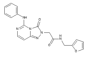 Image of 2-(5-anilino-3-keto-[1,2,4]triazolo[3,4-f]pyrimidin-2-yl)-N-(2-furfuryl)acetamide