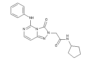 Image of 2-(5-anilino-3-keto-[1,2,4]triazolo[3,4-f]pyrimidin-2-yl)-N-cyclopentyl-acetamide