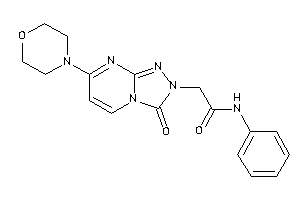 Image of 2-(3-keto-7-morpholino-[1,2,4]triazolo[4,3-a]pyrimidin-2-yl)-N-phenyl-acetamide