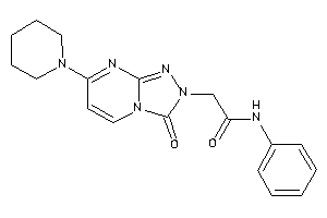 2-(3-keto-7-piperidino-[1,2,4]triazolo[4,3-a]pyrimidin-2-yl)-N-phenyl-acetamide