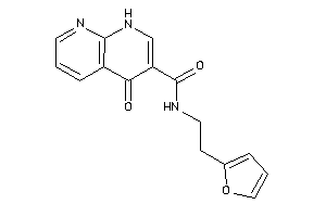 Image of N-[2-(2-furyl)ethyl]-4-keto-1H-1,8-naphthyridine-3-carboxamide