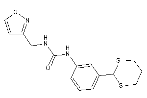 1-[3-(1,3-dithian-2-yl)phenyl]-3-(isoxazol-3-ylmethyl)urea