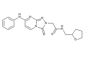 2-(7-anilino-3-keto-[1,2,4]triazolo[4,3-a]pyrimidin-2-yl)-N-(tetrahydrofurfuryl)acetamide