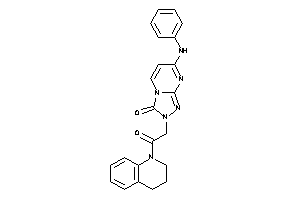 7-anilino-2-[2-(3,4-dihydro-2H-quinolin-1-yl)-2-keto-ethyl]-[1,2,4]triazolo[4,3-a]pyrimidin-3-one