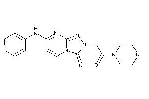 7-anilino-2-(2-keto-2-morpholino-ethyl)-[1,2,4]triazolo[4,3-a]pyrimidin-3-one