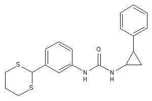 1-[3-(1,3-dithian-2-yl)phenyl]-3-(2-phenylcyclopropyl)urea