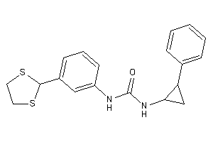 Image of 1-[3-(1,3-dithiolan-2-yl)phenyl]-3-(2-phenylcyclopropyl)urea