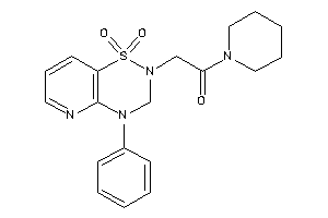 Image of 2-(1,1-diketo-4-phenyl-3H-pyrido[2,3-e][1,2,4]thiadiazin-2-yl)-1-piperidino-ethanone