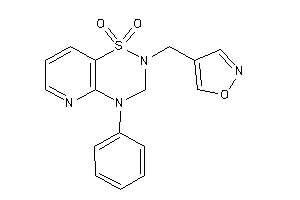 2-(isoxazol-4-ylmethyl)-4-phenyl-3H-pyrido[2,3-e][1,2,4]thiadiazine 1,1-dioxide