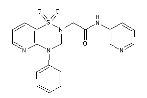 2-(1,1-diketo-4-phenyl-3H-pyrido[2,3-e][1,2,4]thiadiazin-2-yl)-N-(3-pyridyl)acetamide