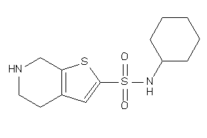 N-cyclohexyl-4,5,6,7-tetrahydrothieno[2,3-c]pyridine-2-sulfonamide