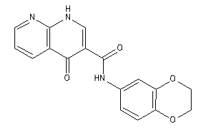 Image of N-(2,3-dihydro-1,4-benzodioxin-6-yl)-4-keto-1H-1,8-naphthyridine-3-carboxamide