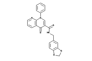 4-keto-1-phenyl-N-piperonyl-1,8-naphthyridine-3-carboxamide