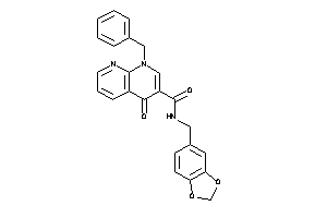 1-benzyl-4-keto-N-piperonyl-1,8-naphthyridine-3-carboxamide