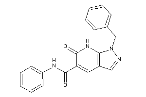 1-benzyl-6-keto-N-phenyl-7H-pyrazolo[3,4-b]pyridine-5-carboxamide