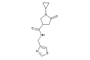 1-cyclopropyl-5-keto-N-(thiazol-4-ylmethyl)pyrrolidine-3-carboxamide