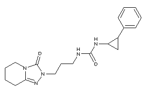 Image of 1-[3-(3-keto-5,6,7,8-tetrahydro-[1,2,4]triazolo[4,3-a]pyridin-2-yl)propyl]-3-(2-phenylcyclopropyl)urea