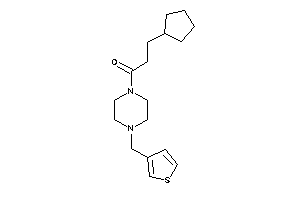 3-cyclopentyl-1-[4-(3-thenyl)piperazino]propan-1-one