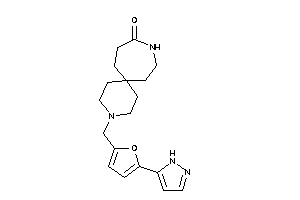 3-[[5-(1H-pyrazol-5-yl)-2-furyl]methyl]-3,10-diazaspiro[5.6]dodecan-9-one