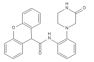 N-[2-(3-ketopiperazino)phenyl]-9H-xanthene-9-carboxamide