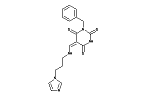 Image of 1-benzyl-5-[(3-imidazol-1-ylpropylamino)methylene]barbituric Acid