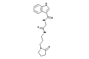 N-[2-keto-2-[3-(2-ketopyrrolidino)propylamino]ethyl]-1H-indole-3-carboxamide