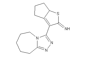 Image of [3-(6,7,8,9-tetrahydro-5H-[1,2,4]triazolo[4,3-a]azepin-3-yl)-4,5,6,6a-tetrahydrocyclopenta[b]thiophen-2-ylidene]amine
