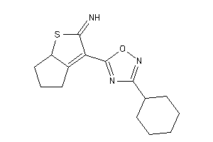 Image of [3-(3-cyclohexyl-1,2,4-oxadiazol-5-yl)-4,5,6,6a-tetrahydrocyclopenta[b]thiophen-2-ylidene]amine