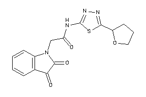 Image of 2-(2,3-diketoindolin-1-yl)-N-[5-(tetrahydrofuryl)-1,3,4-thiadiazol-2-yl]acetamide