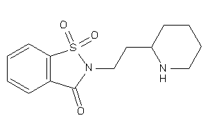 Image of 1,1-diketo-2-[2-(2-piperidyl)ethyl]-1,2-benzothiazol-3-one