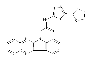 Image of 2-indolo[3,2-b]quinoxalin-6-yl-N-[5-(tetrahydrofuryl)-1,3,4-thiadiazol-2-yl]acetamide