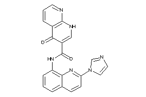 N-(2-imidazol-1-yl-8-quinolyl)-4-keto-1H-1,8-naphthyridine-3-carboxamide