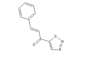 3-phenyl-1-(thiadiazol-5-yl)prop-2-en-1-one