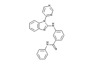 N-phenyl-3-[[1-(4-pyrimidyl)benzimidazol-2-yl]amino]benzamide