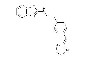 1,3-benzothiazol-2-yl-[2-[4-(thiazolidin-2-ylideneamino)phenyl]ethyl]amine