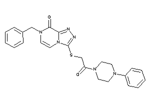 Image of 7-benzyl-3-[[2-keto-2-(4-phenylpiperazino)ethyl]thio]-[1,2,4]triazolo[4,3-a]pyrazin-8-one