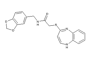 Image of 2-(1H-1,5-benzodiazepin-4-ylthio)-N-piperonyl-acetamide