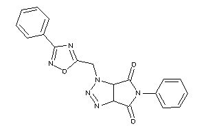 Image of 5-phenyl-3-[(3-phenyl-1,2,4-oxadiazol-5-yl)methyl]-3a,6a-dihydropyrrolo[3,4-d]triazole-4,6-quinone
