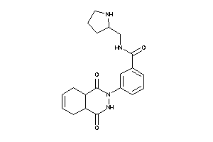 3-(1,4-diketo-4a,5,8,8a-tetrahydro-3H-phthalazin-2-yl)-N-(pyrrolidin-2-ylmethyl)benzamide