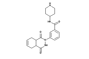 3-(1,4-diketo-4a,5,8,8a-tetrahydro-3H-phthalazin-2-yl)-N-(4-piperidyl)benzamide