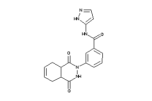 3-(1,4-diketo-4a,5,8,8a-tetrahydro-3H-phthalazin-2-yl)-N-(1H-pyrazol-5-yl)benzamide