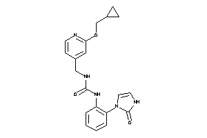 1-[[2-(cyclopropylmethoxy)-4-pyridyl]methyl]-3-[2-(2-keto-4-imidazolin-1-yl)phenyl]urea