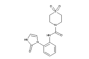 Image of 1,1-diketo-N-[2-(2-keto-4-imidazolin-1-yl)phenyl]-1,4-thiazinane-4-carboxamide