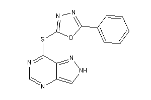 Image of 2-phenyl-5-(2H-pyrazolo[4,3-d]pyrimidin-7-ylthio)-1,3,4-oxadiazole
