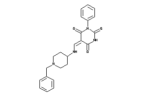 5-[[(1-benzyl-4-piperidyl)amino]methylene]-1-phenyl-2-thioxo-hexahydropyrimidine-4,6-quinone