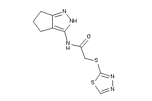 Image of N-(2,4,5,6-tetrahydrocyclopenta[c]pyrazol-3-yl)-2-(1,3,4-thiadiazol-2-ylthio)acetamide
