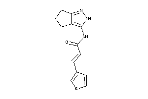 N-(2,4,5,6-tetrahydrocyclopenta[c]pyrazol-3-yl)-3-(3-thienyl)acrylamide