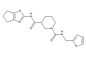 N'-(5,6-dihydro-4H-cyclopenta[d]thiazol-2-yl)-N-(2-thenyl)piperidine-1,3-dicarboxamide