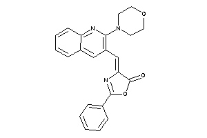 Image of 4-[(2-morpholino-3-quinolyl)methylene]-2-phenyl-2-oxazolin-5-one