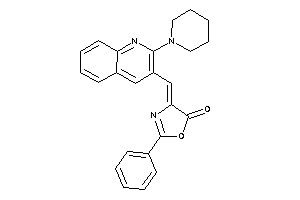 Image of 2-phenyl-4-[(2-piperidino-3-quinolyl)methylene]-2-oxazolin-5-one